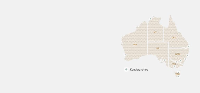 Kent branch map