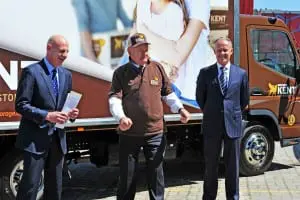 Watkins Kent, Removalists Tasmania Launched in Launceston by Tasmanian State Treasurer Peter Gutwein 3 Watkins Kent Removalists in Hobart and Launceston receive new uniform donned by Graham Kent (Kent Executive Chairman)