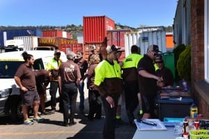 Watkins Kent removalists in Launceston enjoy a launch BBQ.